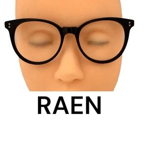 Authentic RAEN designer prescription round black eyeglasses frames